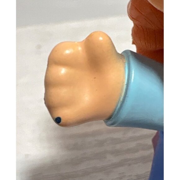 Fisher-Price Little People Anna Figure Frozen 2019 Orange Hair Braids Blue Dress - Picture 2 of 7